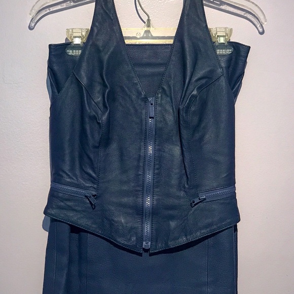 Wilsons Leather Dresses & Skirts - Vintage Wilson’s Leather Halter Top and Skirt Set